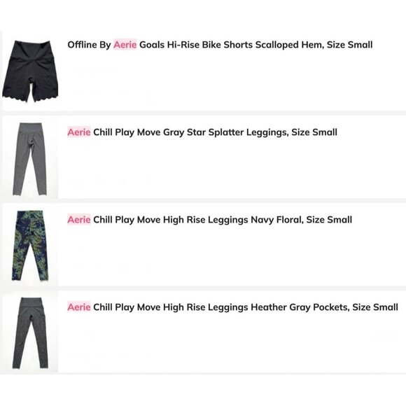 aerie Pants - Aerie & Offline By Aerie Reseller Bundle — 15 Preowned Leggings & Other Items